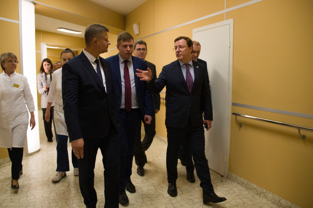 20 октября Губернатор Самарской области посетил с рабочим визитом Санаторий «Сергиевские минеральные воды». 